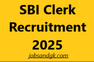 SBI Clerk Recruitment 2025