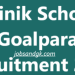 Sainik School Goalpara Recruitment 2025