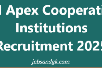 TN Apex Cooperative Institutions Recruitment 2025