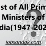 List of All Prime Ministers of India 