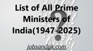 List of All Prime Ministers of India 