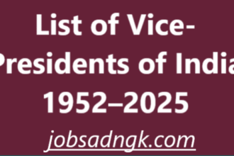 List of Vice-Presidents of India 1952–2025