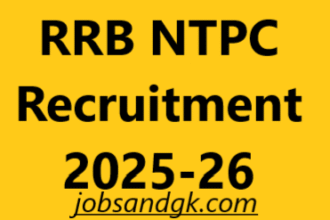 RRB NTPC Recruitment 2025-26