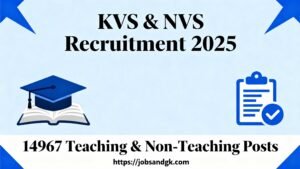 KVS NVS Teacher Recruitment 2025