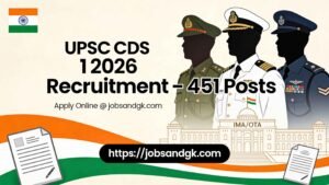 UPSC CDS 1 Recruitment 2026