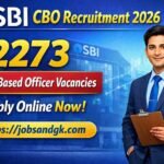 SBI CBO Recruitment 2026